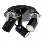 Светильник потолочный черный Luminex NICK 6142