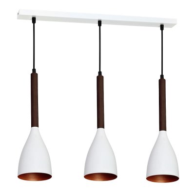 Luminex MUZA WHITE/GOLD DARK WOOD 9155 потолочный светильник