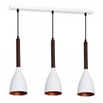 Luminex MUZA WHITE/GOLD DARK WOOD 9155 потолочный светильник