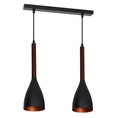 Luminex MUZA BLACK/GOLD DARK WOOD 9160 потолочный светильник
