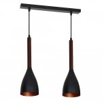 Luminex MUZA BLACK/GOLD DARK WOOD 9160 потолочный светильник