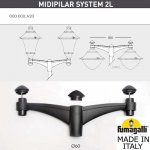 Консоль для паркового фонаря FUMAGALLI MIDIPILAR SYS 2L  000.000.A20.A0