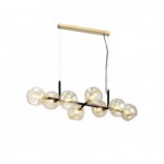 08413-8,19 Люстра Фаина бронза/черный w100*38 h80 E27 8*40W Kink light