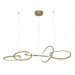 07609-5A,33 Подвес Сена золото w120*25(размер колец w28*25) h120 Led 45W (3000K) Диаметр потолочной чаши 22см. Kink light