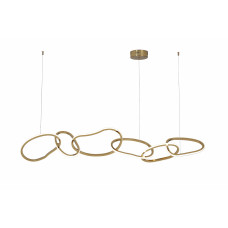

07609-6A,33 Подвес Сена золото w150*25(размер колец w28*25) h120 Led 55W (3000K) Kink light, 07609-6A,33
