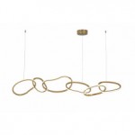 07609-6A,33 Подвес Сена золото w150*25(размер колец w28*25) h120 Led 55W (3000K) Kink light
