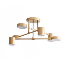 

07649-6A,33 Люстра Мекли золото d85 h45 Led 3*6W+3*8W (3000К) Kink light, 07649-6A,33