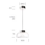 Подвесной светильник Aella Mini 20 S Antique Glass