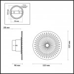 Настенный светильник Odeon light 3856/16WL ASTRA