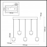 Подвесной светильник Odeon light 3861/29L REBEL