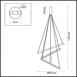 Подвесной светильник Odeon light 3860/48L COMETA