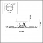 Люстра потолочная Odeon light 3862/80LC BUTTONS