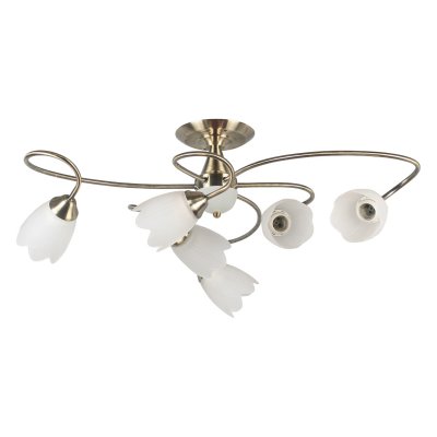 Люстра современная Экономсвет 004/3+3AB WT Люстра современная Экономсвет 004/3+3AB WT