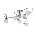 Потолочный светильник Экономсвет 004/3+3MIX(2CR+2FGD) WT