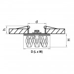 Светильник встраиваемый хрустальный Lightstar 004560R Pilone