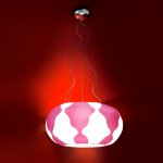 Подвесной светильник FLAN White/Fucsia