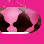 Подвесной светильник FLAN Fucsia/Marrone