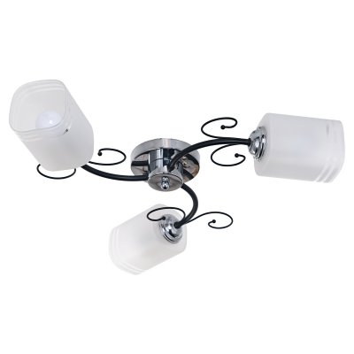 Светильник ЭкономСвет 013/3CR+BK WT