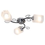 Светильник ЭкономСвет 013/3CR+BK WT