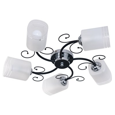 Светильник ЭкономСвет 013/5CR+BK WT