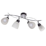 Потолочный светильник Экономсвет 01611/4CR+BK WT