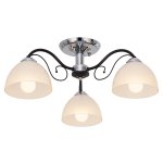 Потолочный светильник Экономсвет 018D/3CR+BK WT