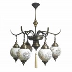 Люстра МАРОККО белая h-80 d-80 Е14 6*40w Kink light 0215Т6,01(80)