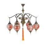 Люстра МАРОККО оранжевый h-80 d-70 Е14 6*40w Kink light 0215T6,09(70)