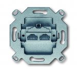 Механизм розетки компьютерной двойной RJ 45 кат. 5е, 155 Мбит/сек, [BJE0217] 0230-0-0379