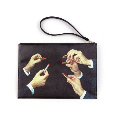 Клатч Lipsticks black