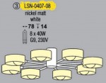 Люстра Lussole LSN-0407-08 PALLOTTOLA
