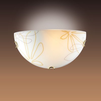 Светильник бра Сонекс 042 золото/декор коричн/янтарн MORTIA