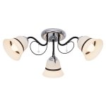 Потолочный светильник Экономсвет 045B/3CR+BK WT