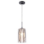 Подвесной светильник Экономсвет 049/1CR WT+CL