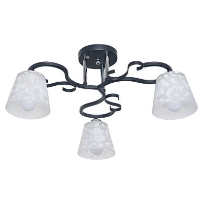 Люстра классическая Экономсвет 058/3CR+BK WT