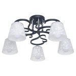 Светильник ЭкономСвет 058/5CR+BK WT