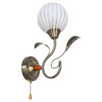 Светильник бра классическое Экономсвет 0677W/1wBCU WT