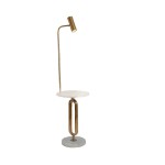 Торшер АЛЬТИНГ белый/медь w42*40 h155 Led 1,5w(4000K) Kink light 07008,20(01)