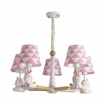 Люстра ЕДИНОРОГ розовая w75*75 h90 E27 5*40W Kink light 074153-5