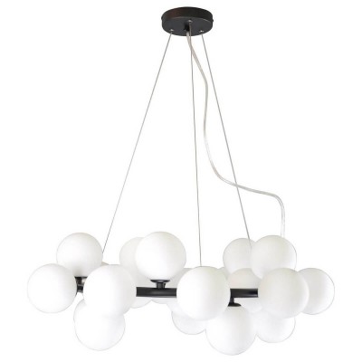 Люстра СИДА черная d69 h120 G4 125W (Led лампы в комплекте) Kink light 07504-25,19