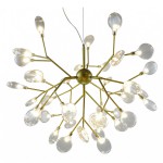 Люстра ВЕТТА золото (прозрачные плафоны) d72 h57 G4 72W (Led лампы в комплекте, 4000K) Kink light 07521-36,33