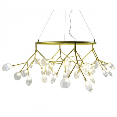 Люстра ВЕТТА золото (прозрачные плафоны) d90 h40 G4 72W (Led лампы в комплекте, 4000K) Kink light 07521-36A,33