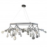 Люстра ВЕТТА черная (серые плафоны) d115 h40 G4 81W (Led лампы в комплекте, 4000K) Kink light 07521-54A,19