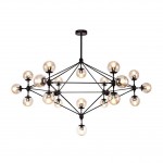 Люстра МОДИ черная w170*90 h100/120 E27 21*40W Kink light 07535-21,19