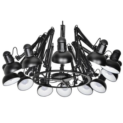 Люстра МОРЕНО черная d50-200 h110 E27 12*40W Kink light 07558-12