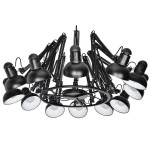 Люстра МОРЕНО черная d50-200 h110 E27 12*40W Kink light 07558-12