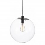 Подвесной светильник МЕРКУРИЙ прозрачный ( с черными креплениями и проводом) d25 h200 E27 1*40W Kink light 07562-25,21