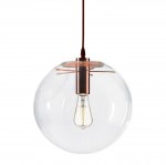 Подвес МЕРКУРИЙ прозрачный (с медными креплениями) d25 h200 E27 1*40W Kink light 07564-25,21