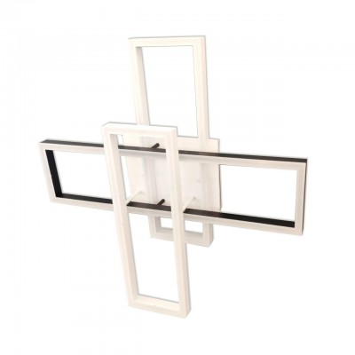 Светильник ЛИНД черно-белый w80*80 h18 Led 120W (3000-6000K) Kink light 07610-2