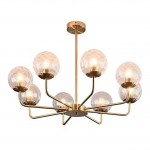 Люстра КИАН бронза (прозрачные плафоны) d80 h55 E27 8*40W Kink light 07617-8,20